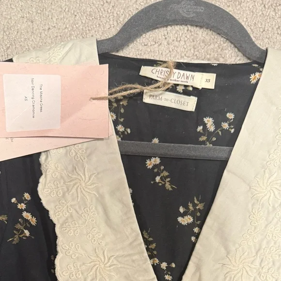 Christy Dawn Mischa Dress in Black and Cream - Picture 3 of 7